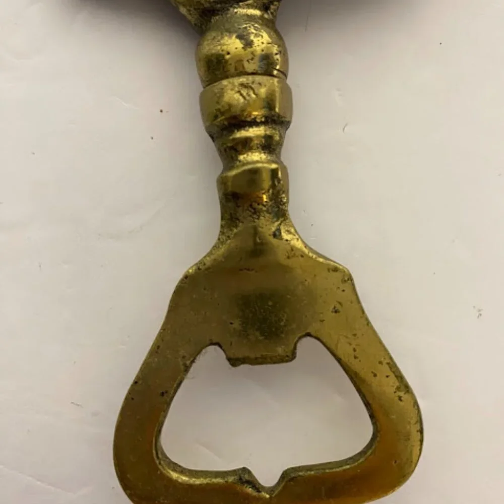 Vintage Ann Hathaway's Cottage Brass Bottle Opener - 5